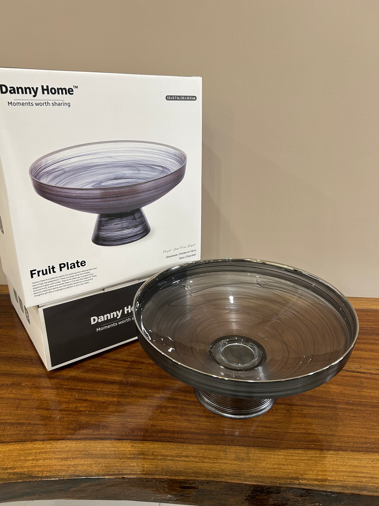 Danny Home Eclipse Glass Fruit Plate (Large)