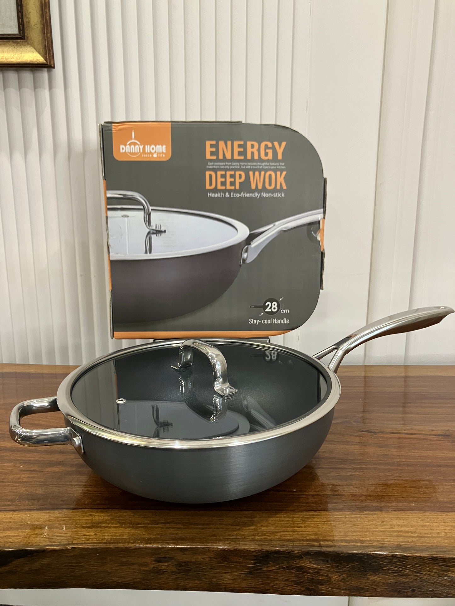 Danny Home Aluminium Non-Stick Energy Wok 28cm