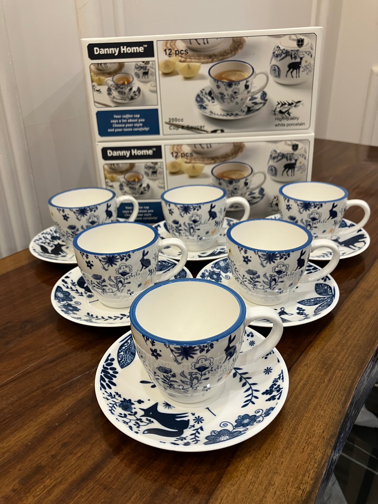Danny Home Cup Saucer Set 6Pcs