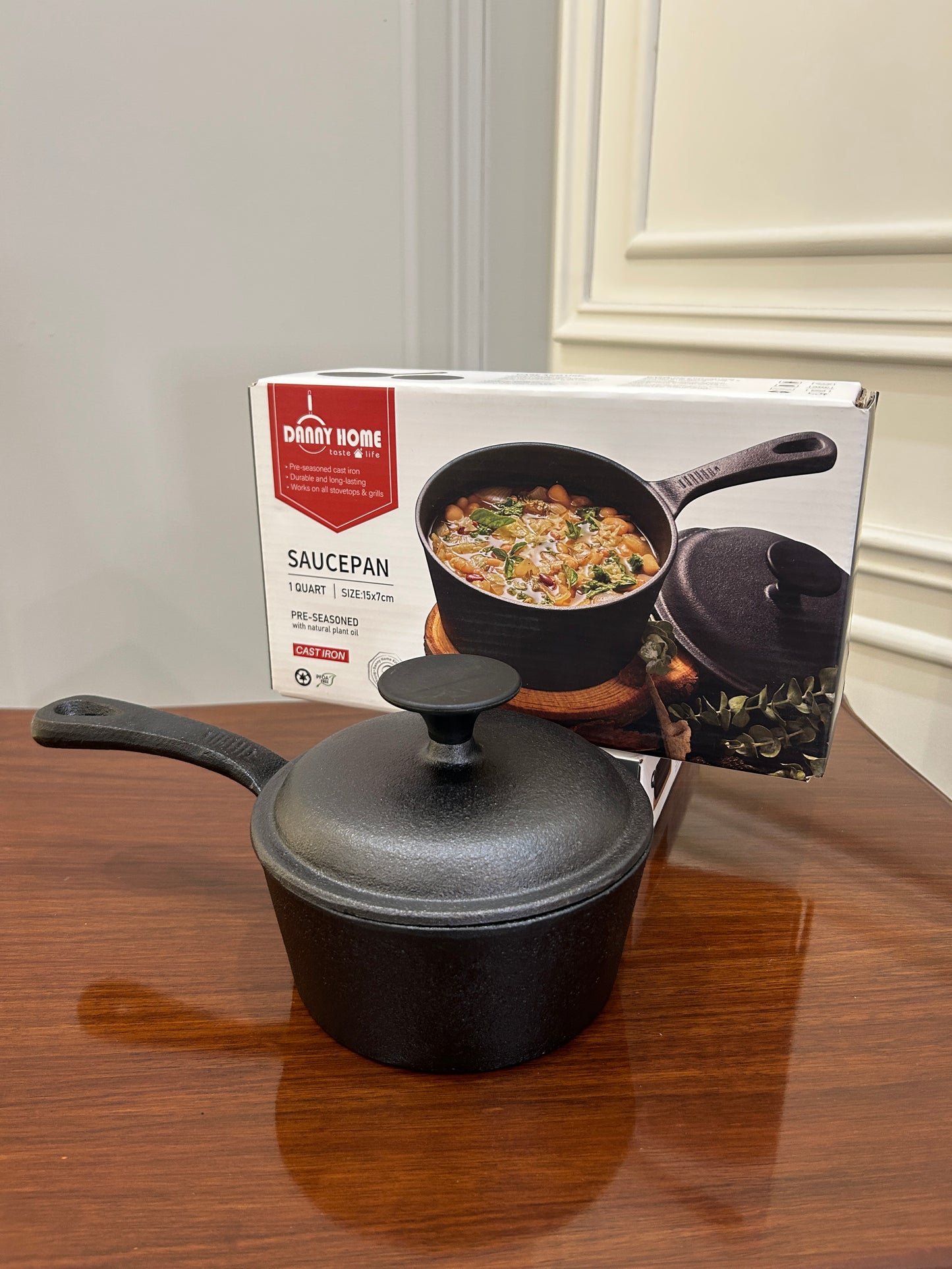 Danny Home Cast-Iron Sauce Pan 1Pcs