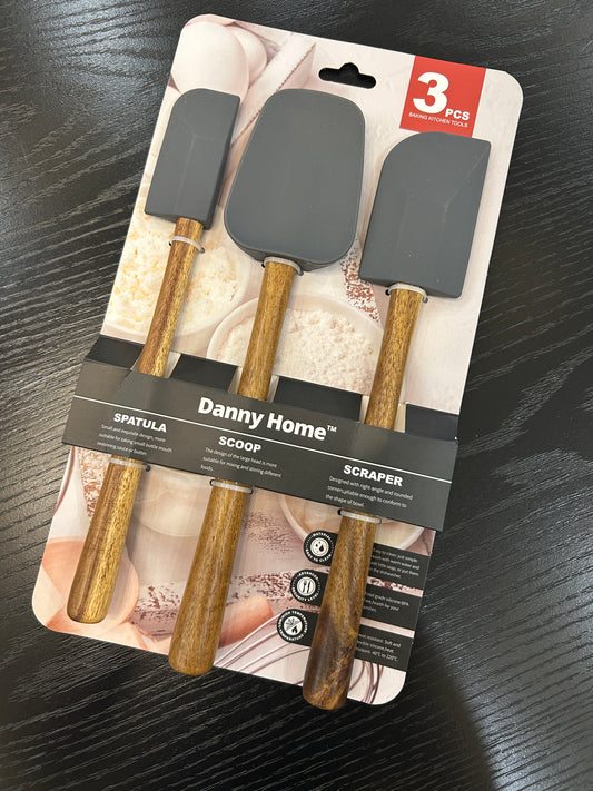 Danny Home Silicone Baking Spatula 3Pcs