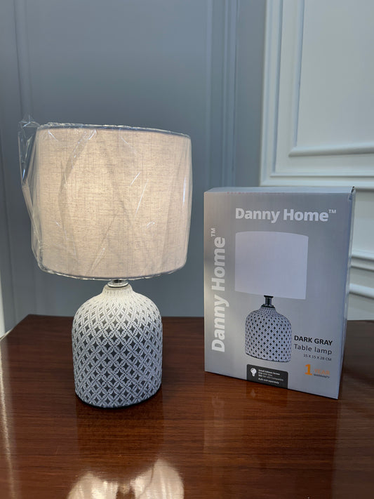 Danny Home Dark Grey Ceramic Table Lamp 1Pcs