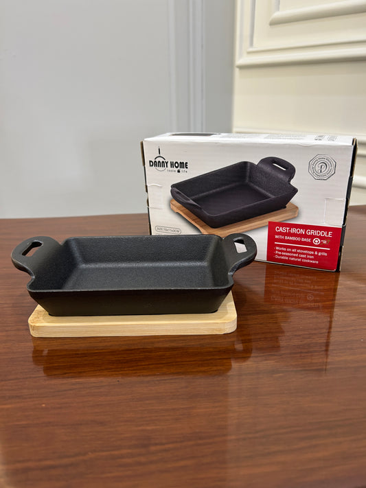 Danny Home Cast-Iron Skillet Rectangle 1Pcs