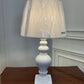Danny Home Ceramic White Lamp 1Pcs