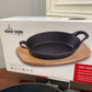 Danny Home Cast-Iron Skillet Oval Large 1Pcs