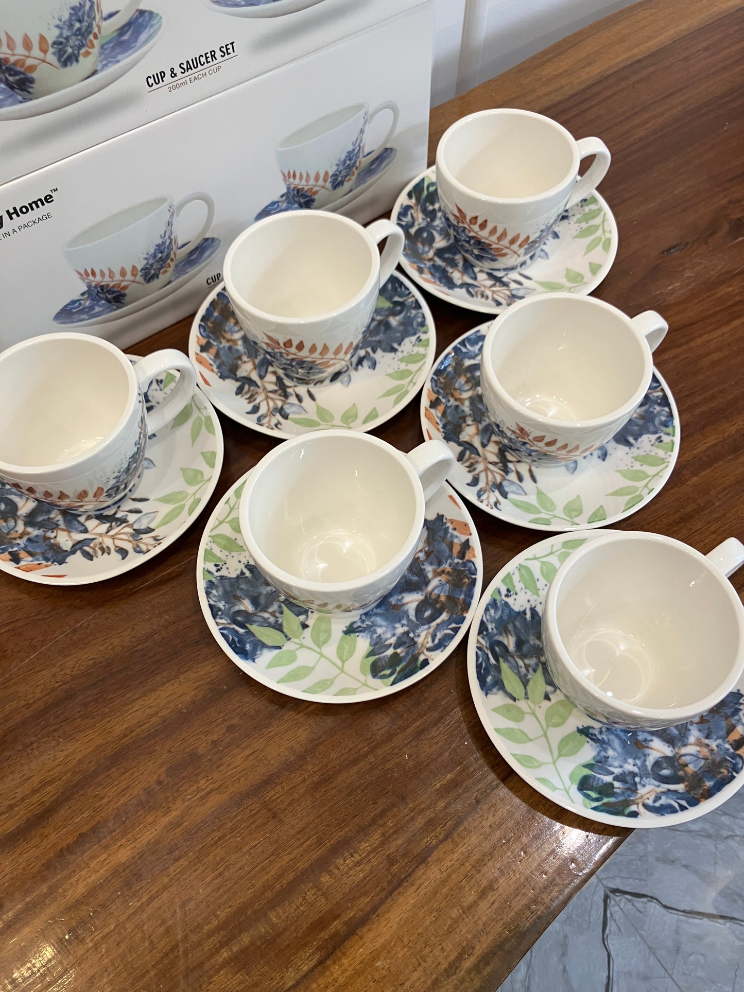 Danny Home Cup Saucer Set 6Pcs