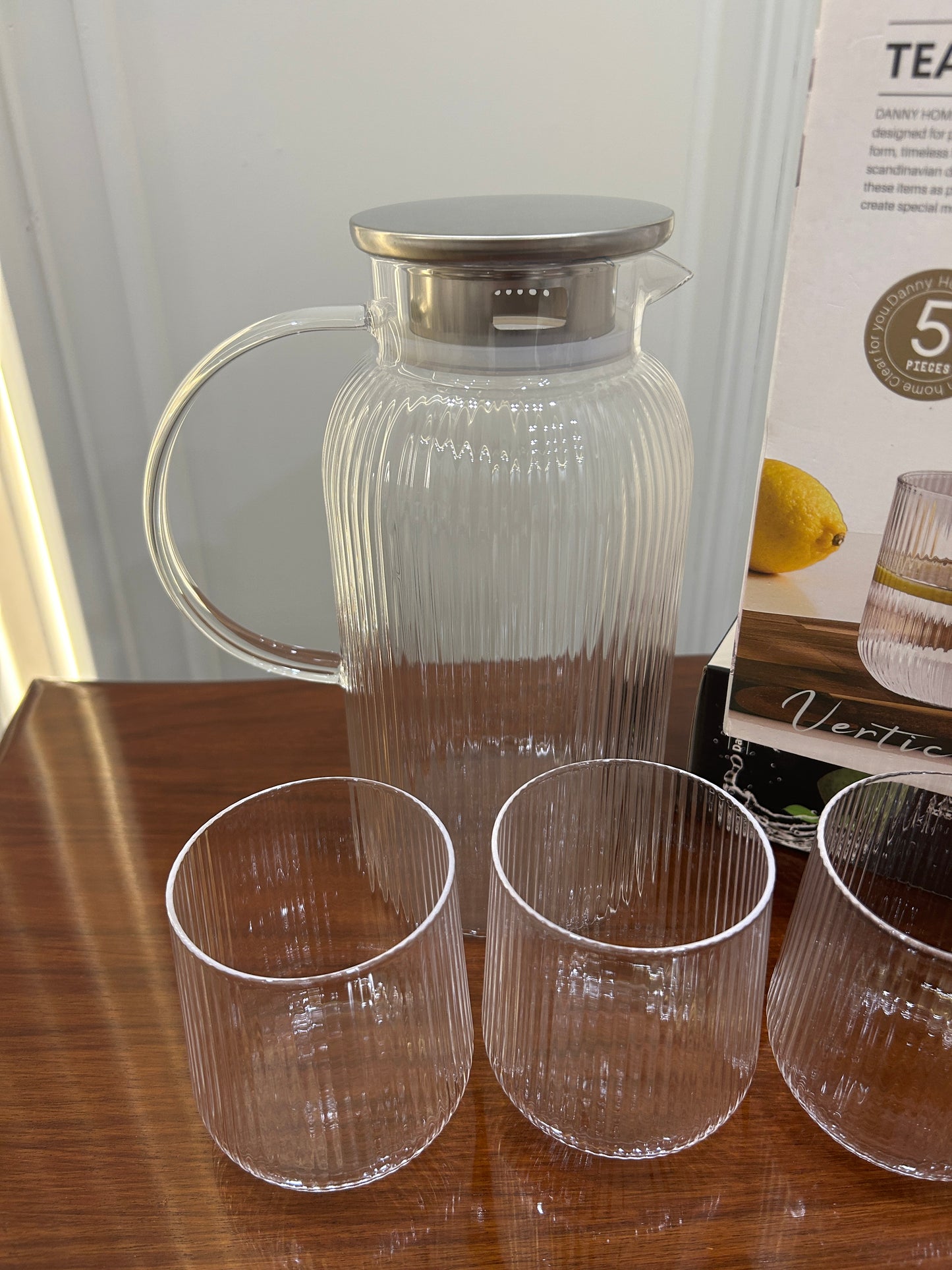 Danny Home Vertical Stripe Water Set 5Pcs