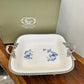 Angela Blue Rose Dish 1Pcs