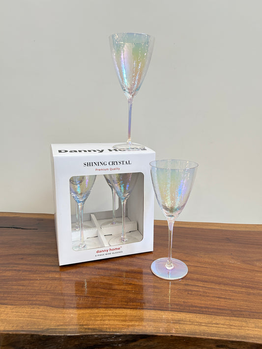Danny Home Rainbow Wine Glass 4Pcs (420ml)