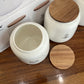 Danny Home Ceramic Tea Coffee Sugar Jar Set 3Pcs