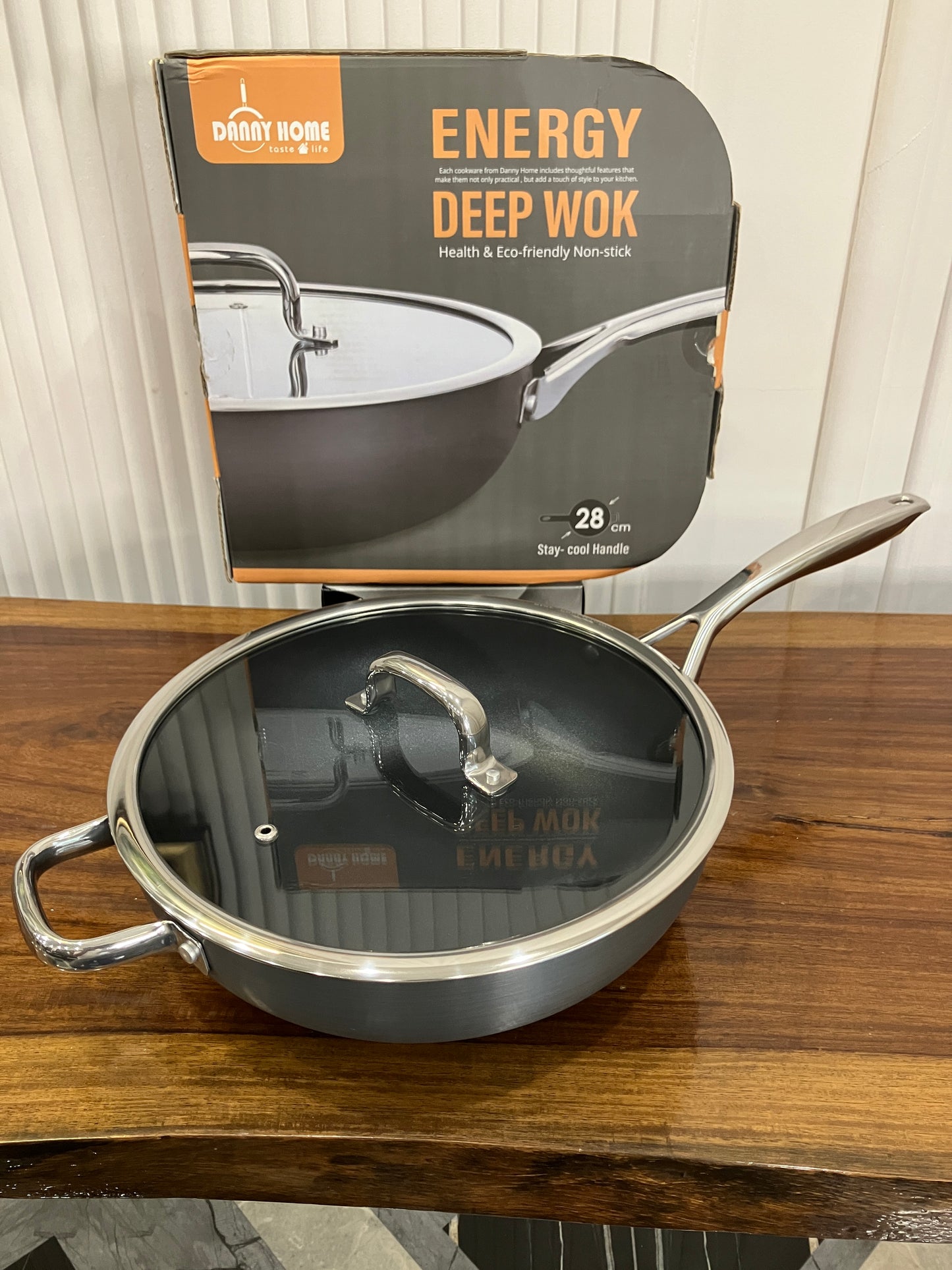 Danny Home Aluminium Non-Stick Energy Wok 28cm