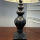 Danny Home Ceramic Dark Grey Lamp 1Pcs