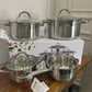 Danny Home Stainless Steel Cookware Set 7Pcs