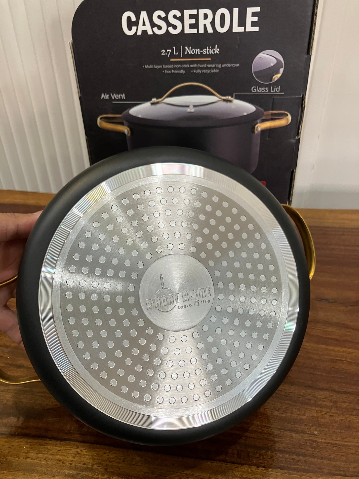 Danny Home Aluminium Non-Stick Casserole 2.7L