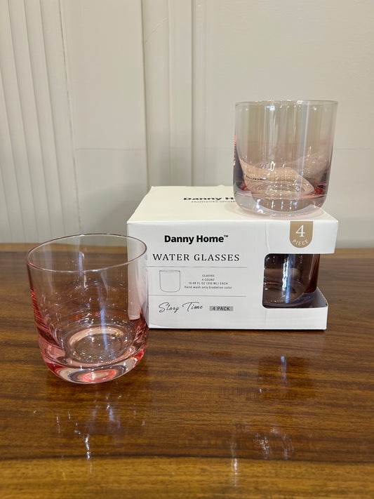 Danny Home Pink Gradient Glass 4Pcs (310ml)