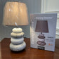 Danny Home Grey Stone Ceramic Lamp 1Pcs