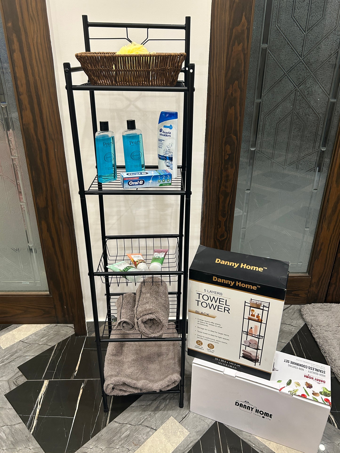 Danny Home 5 Layer Towel Tower