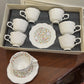 Premium Floral Cup Saucer Set 12Pcs