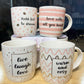 Danny Home Pink Love Mugs 4Pcs