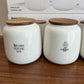Danny Home Ceramic Tea Coffee Sugar Jar Set 3Pcs
