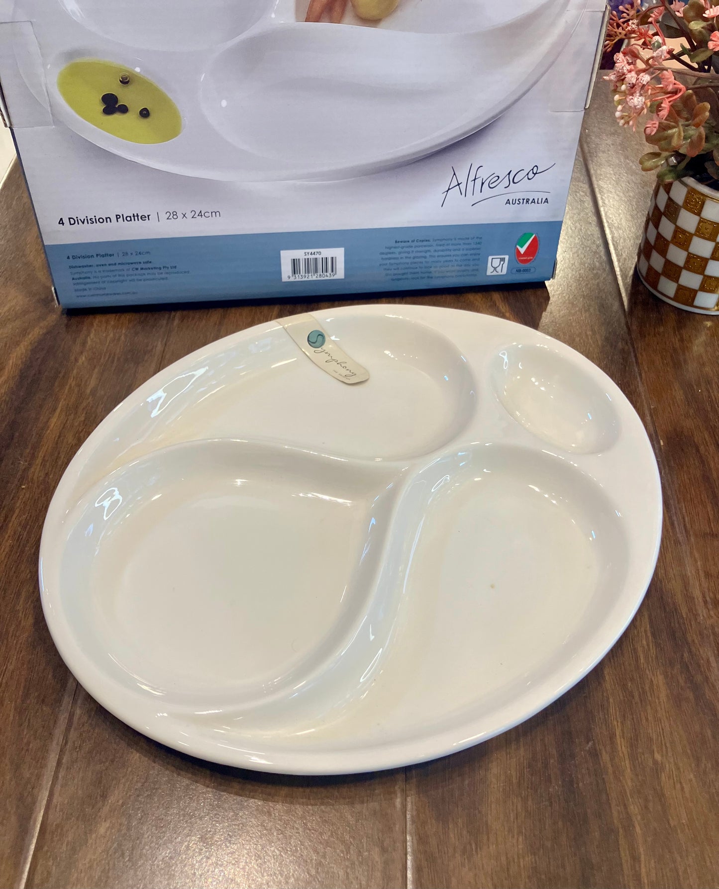 Symphony 4Division Platter 1Pcs