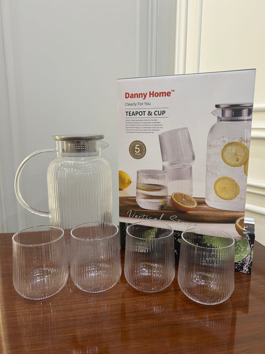 Danny Home Vertical Stripe Water Set 5Pcs