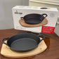 Danny Home Cast-Iron Skillet Oval Large 1Pcs