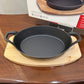 Danny Home Cast-Iron Skillet Oval Large 1Pcs