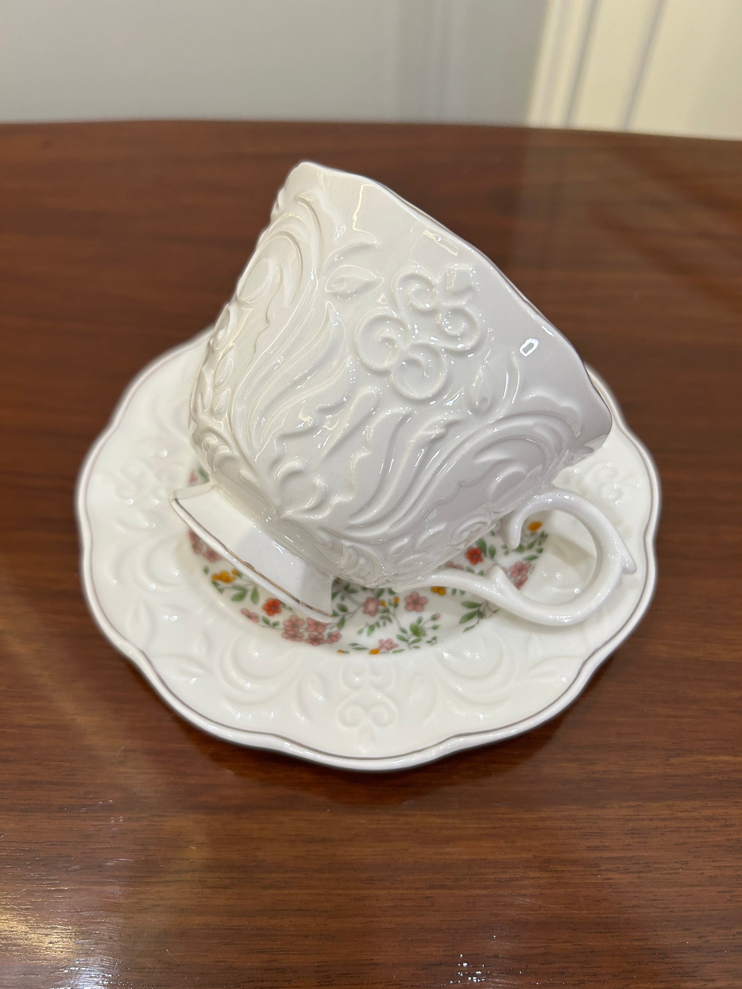 Premium Floral Cup Saucer Set 12Pcs