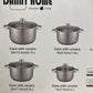 Danny Home Stainless Steel Cookware Set 9Pcs