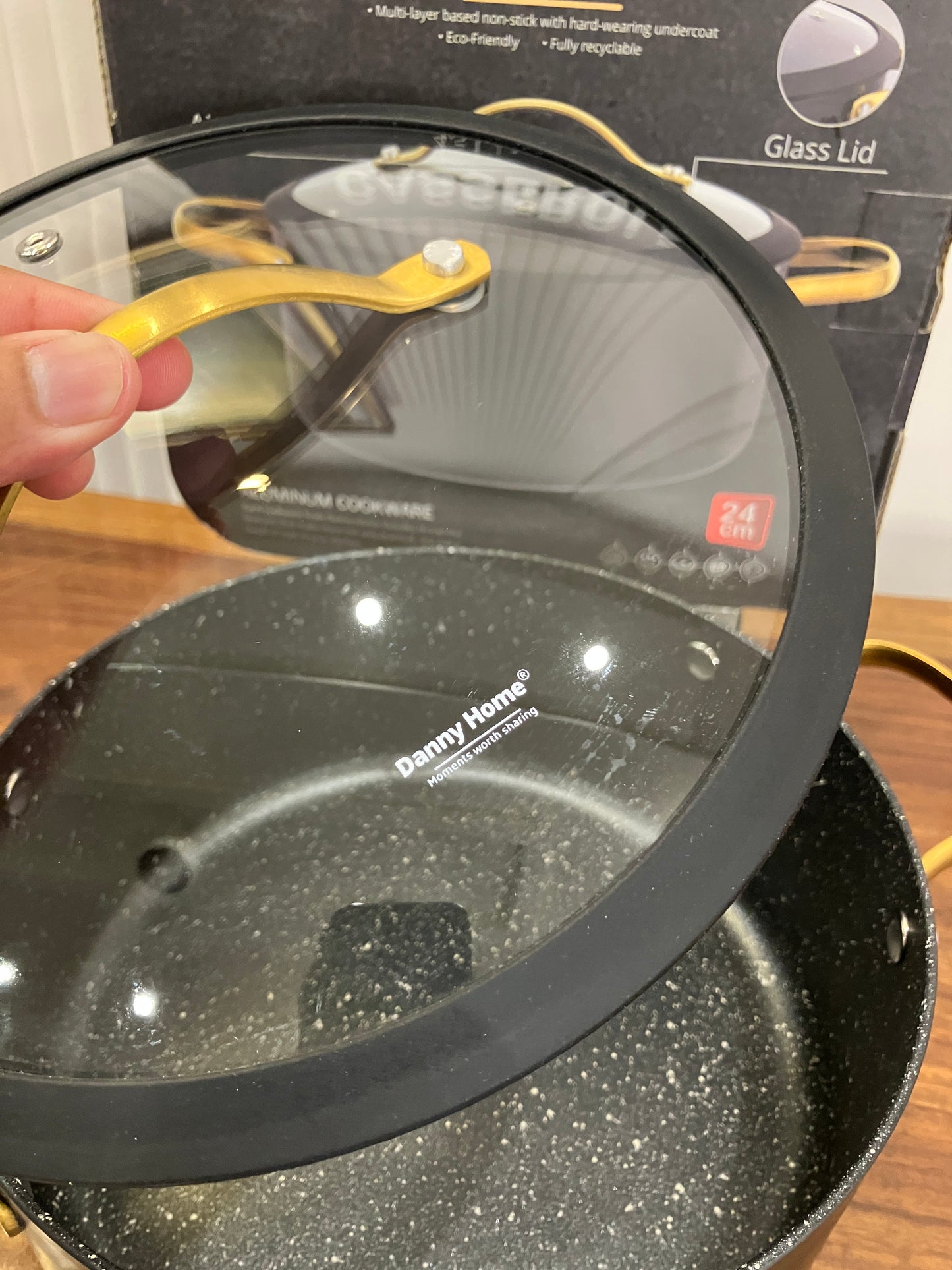 Danny Home Aluminium Non-Stick Casserole 4.5L