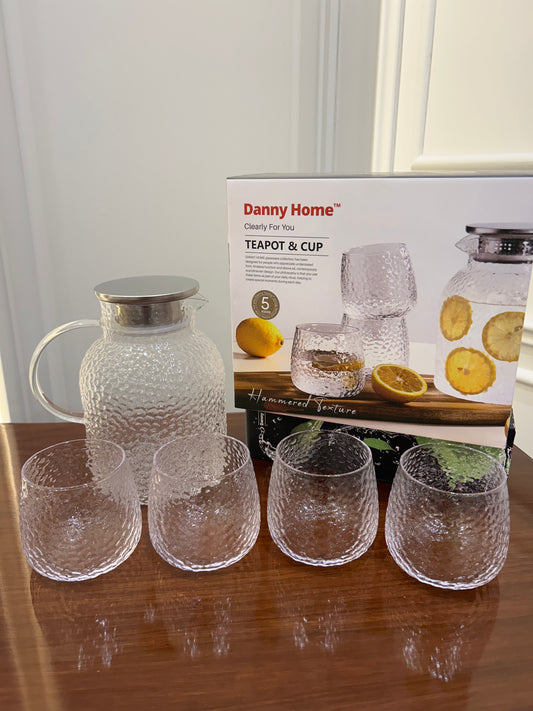 Danny Home Hammered Texture Water Set 5Pcs