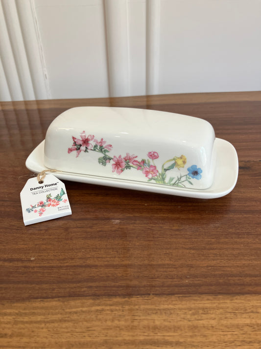 Danny Home Butter Dish Floral 1Pcs