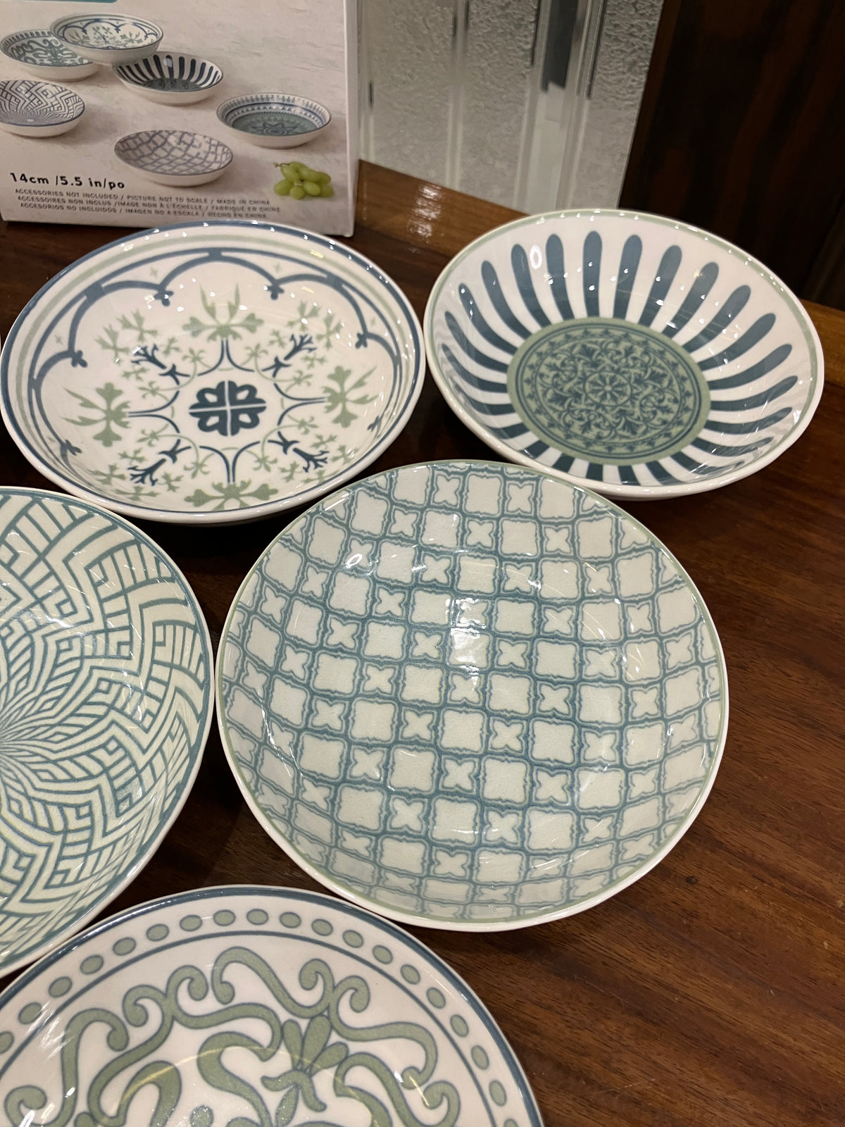 Danny Home Sea Green Mini Rice Plate 6Pcs