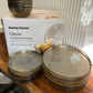 Danny Home Premium Glass Plate Set 18Pcs