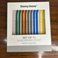 Danny Home Multicolour Glass Straw 13Pcs