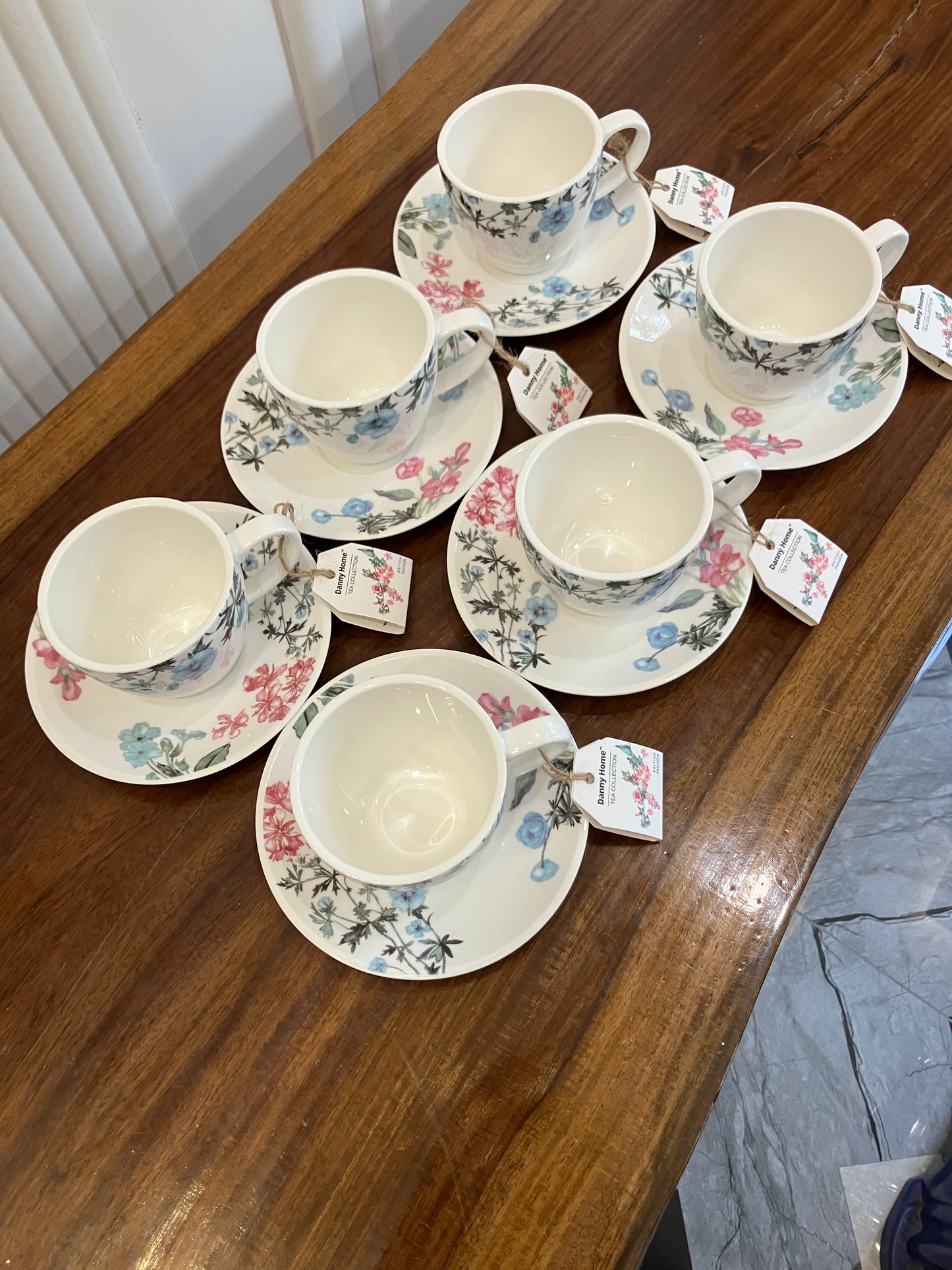 Danny Home Cup Saucer Set 6Pcs