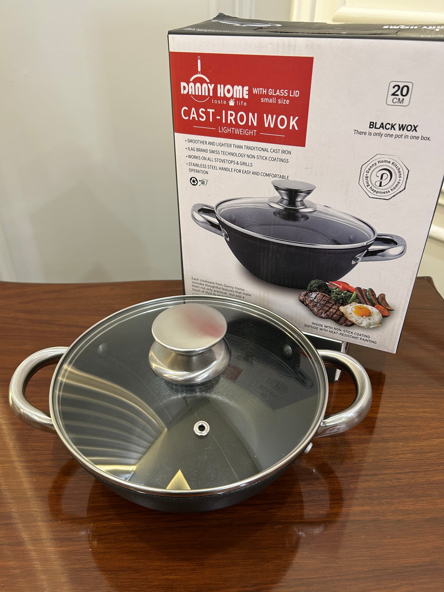 Danny Home Cast-Iron Wok 20CM