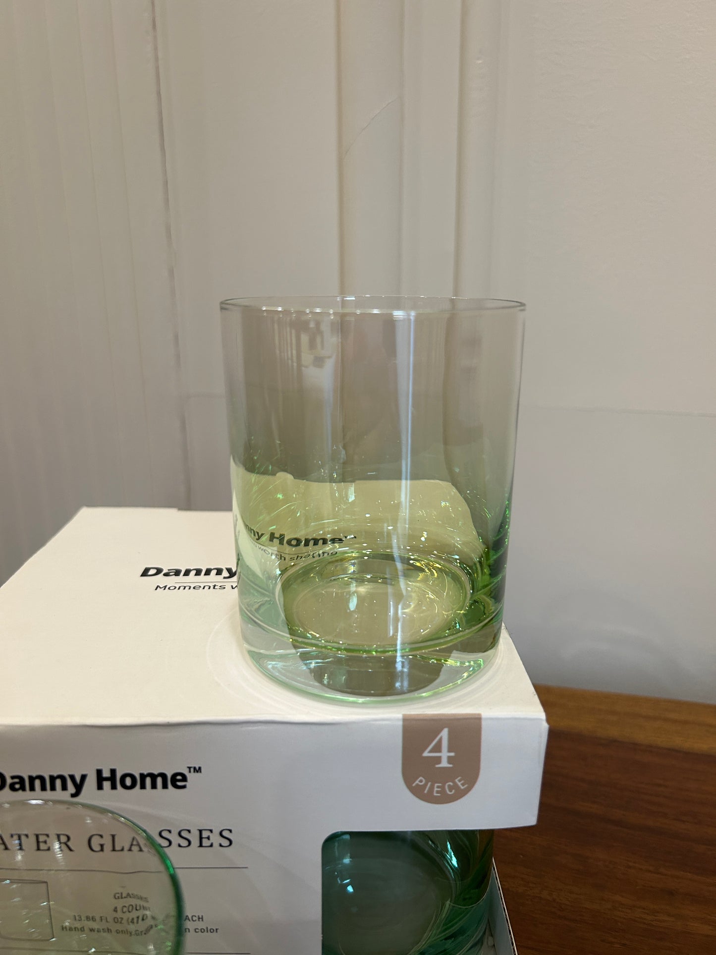 Danny Home Green Gradient Glass 4Pcs (410ml)