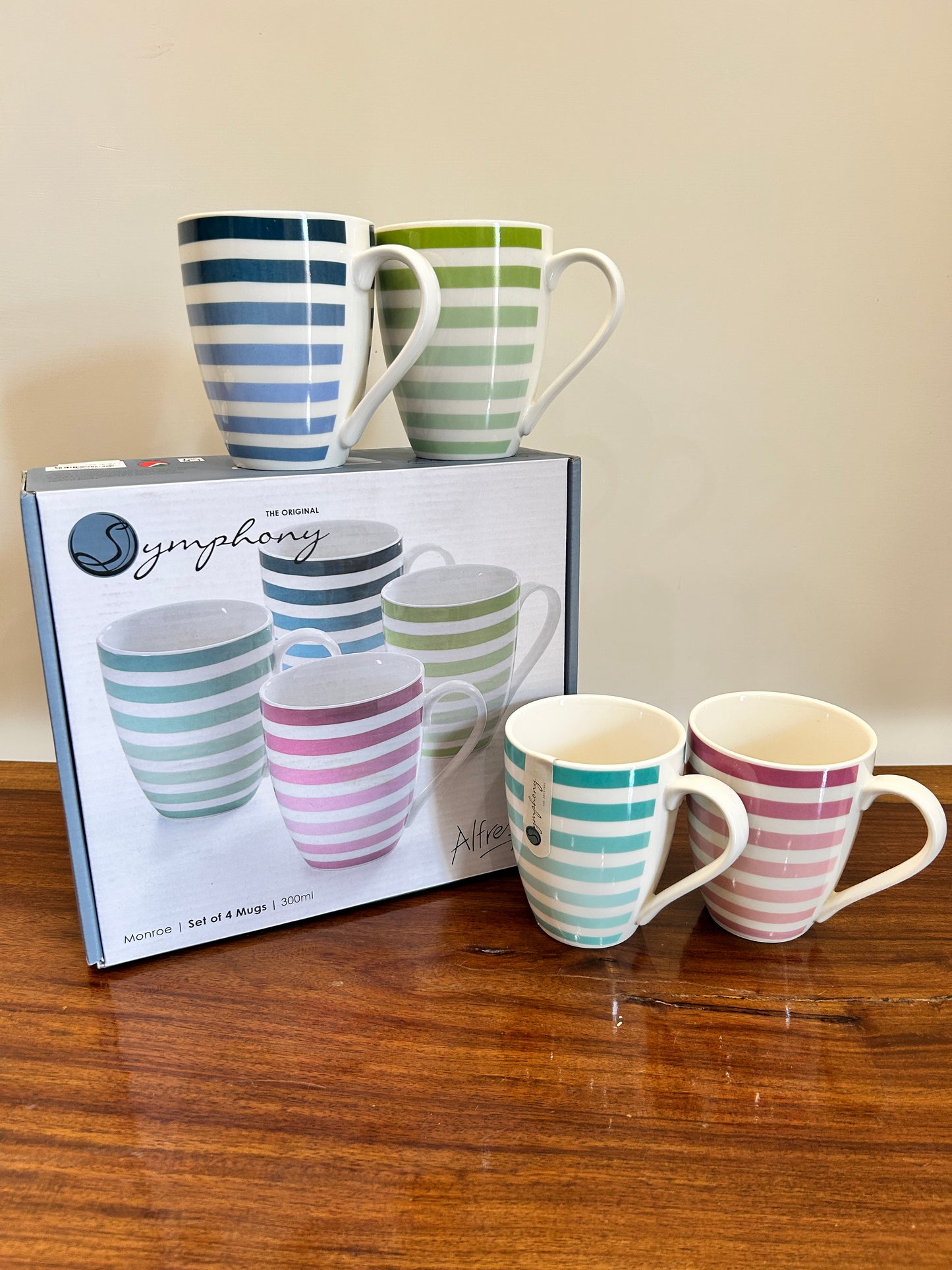 Symphony Monroe Mugs 4Pcs