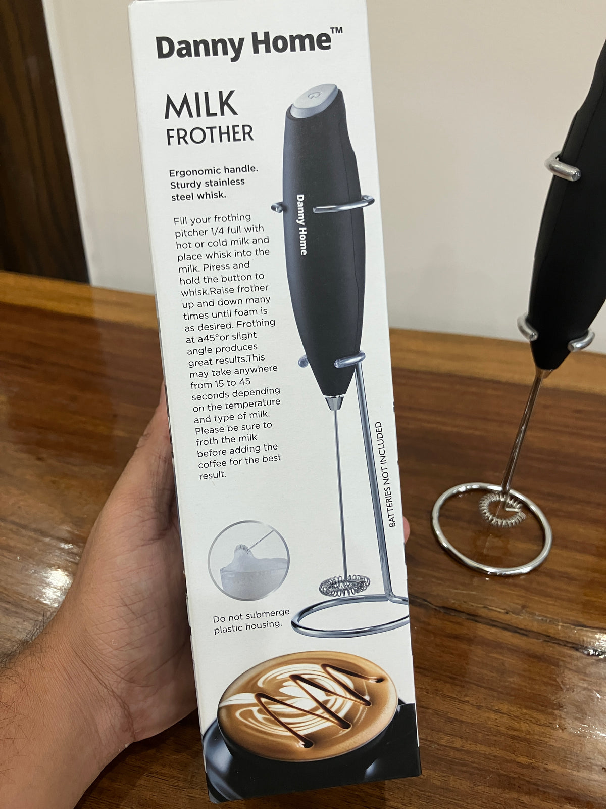 Danny Home Milk/Coffee Beater + Stand