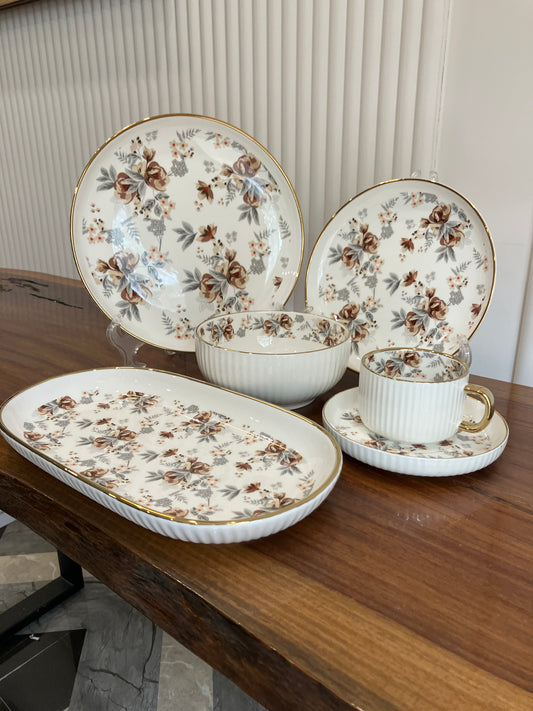 Danny Home Autumn Gold Breakfast Set 32Pcs
