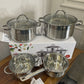 Danny Home Stainless Steel Cookware Set 7Pcs