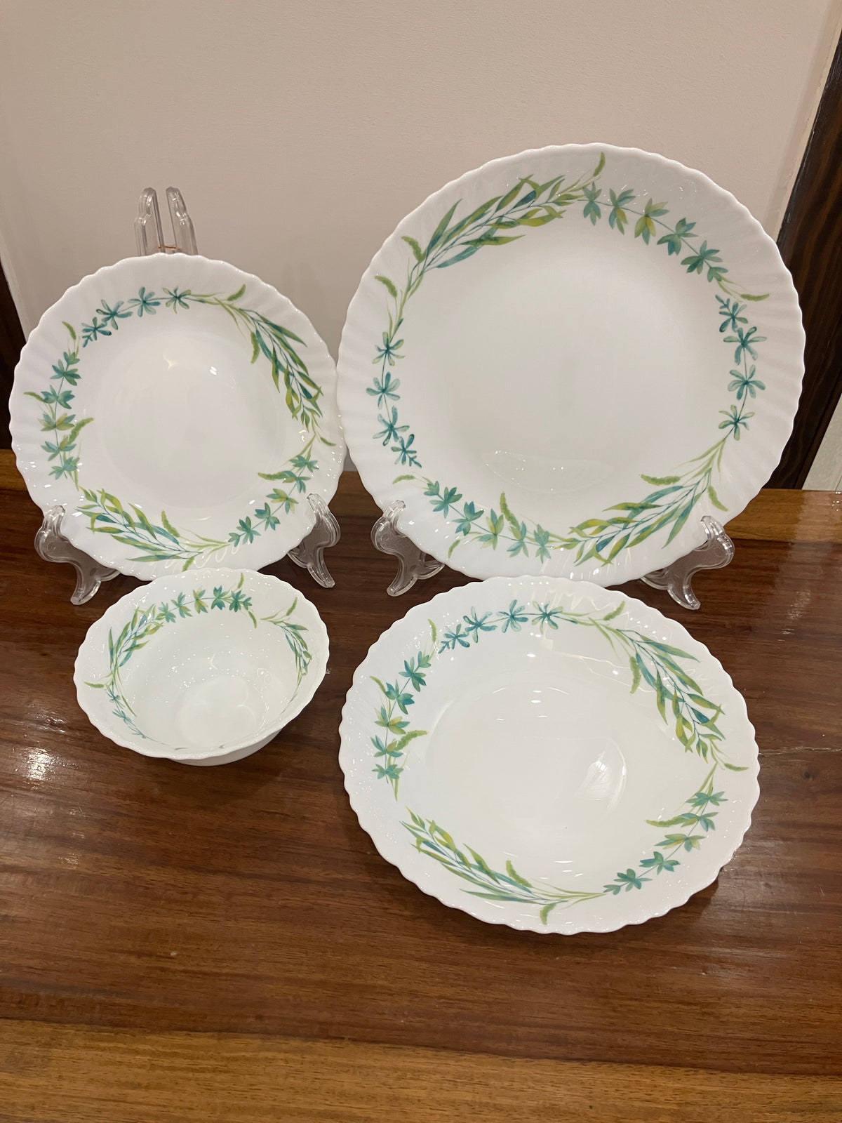 Danny Home Opal Forest Green Dinner Set 24Pcs