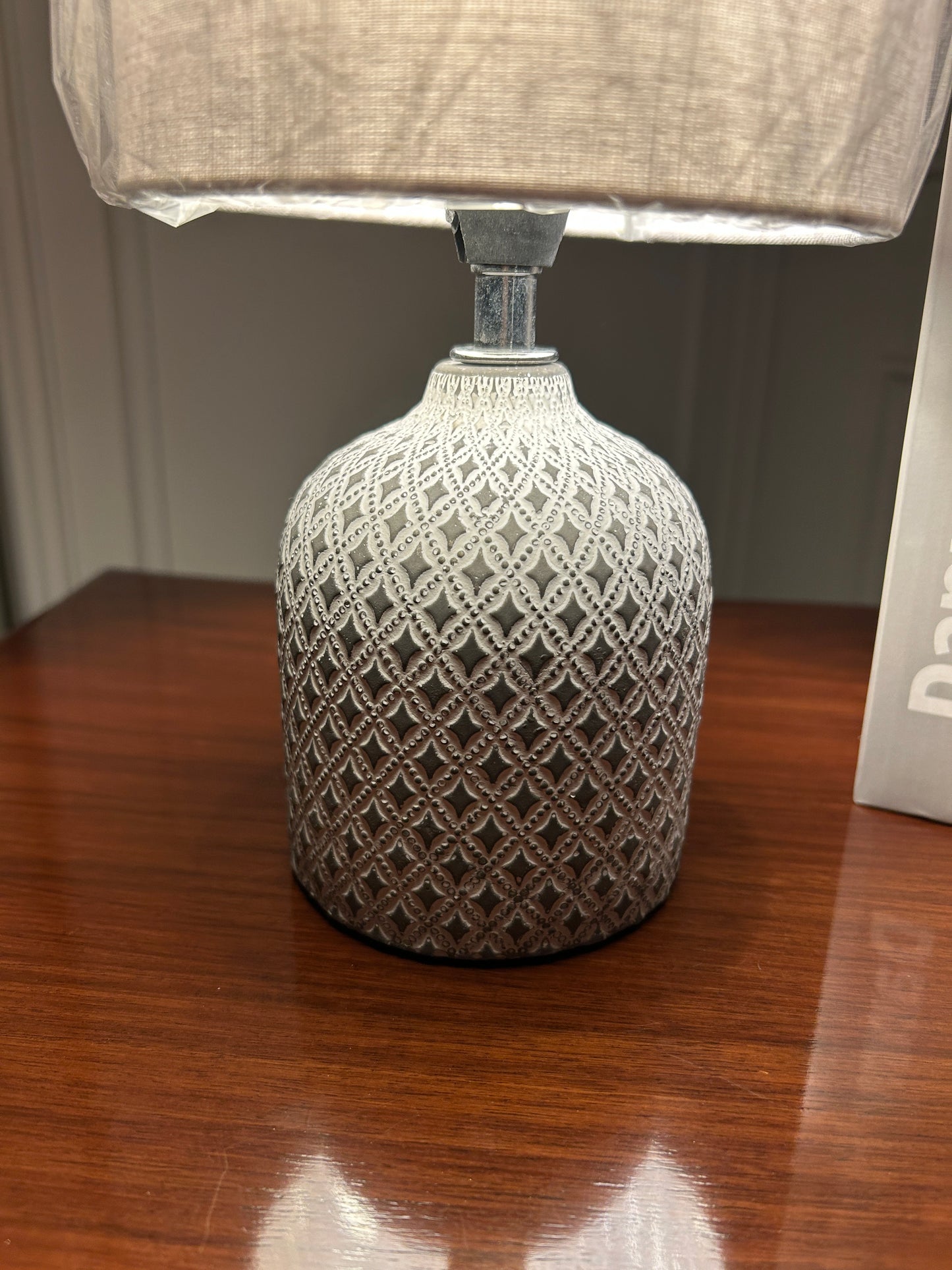 Danny Home Dark Grey Ceramic Table Lamp 1Pcs