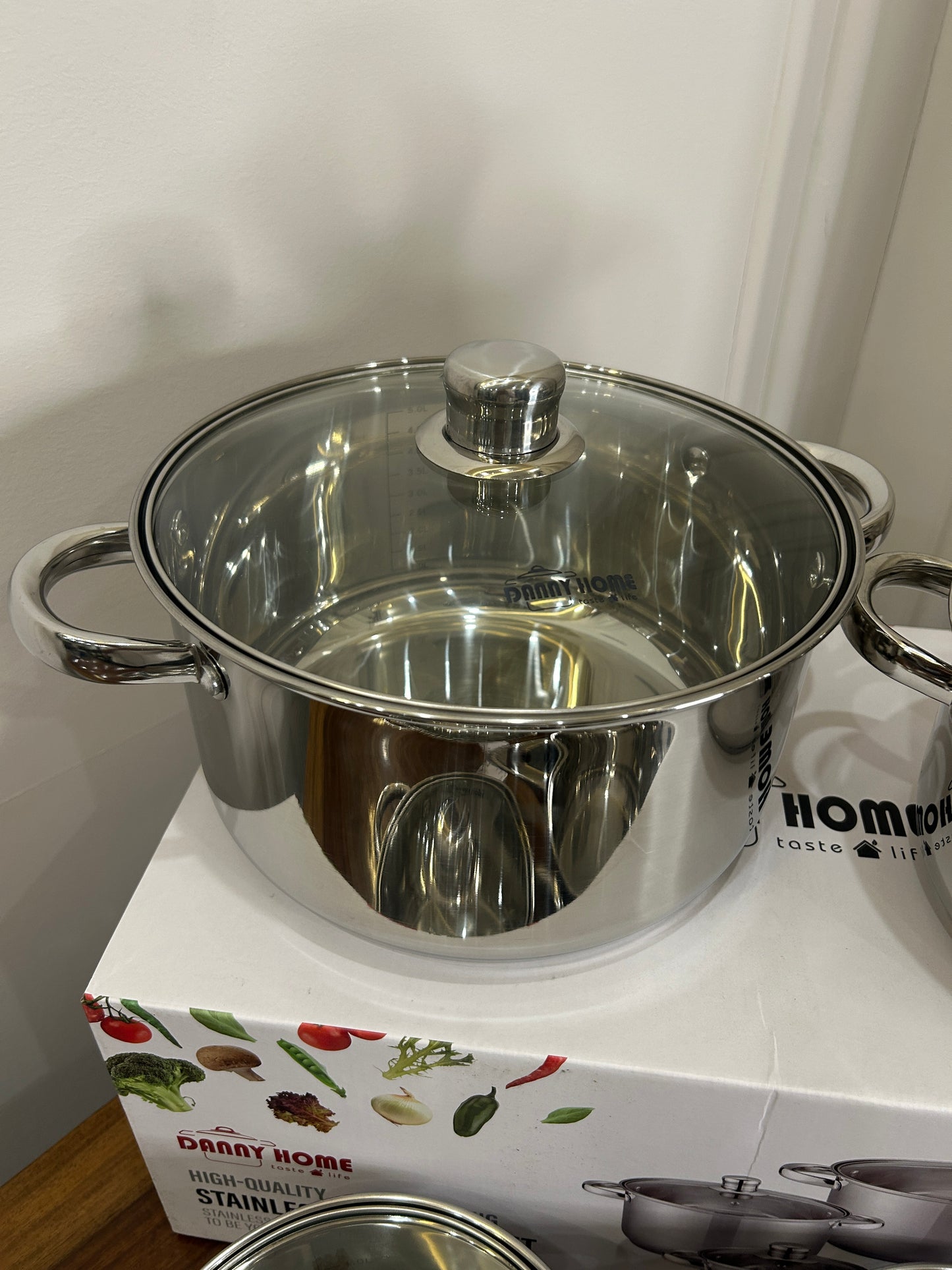 Danny Home Stainless Steel Cookware Set 9Pcs