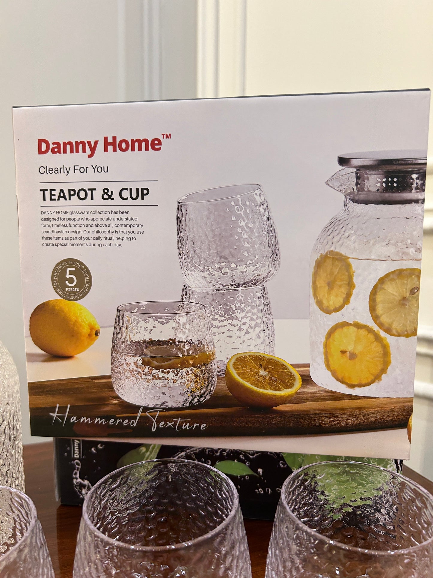 Danny Home Hammered Texture Water Set 5Pcs