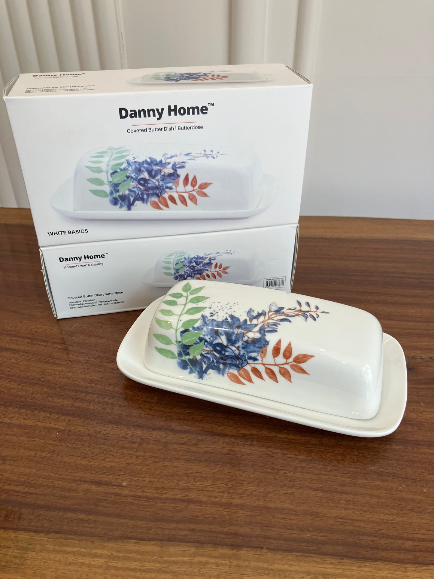 Danny Home Butter Dish Floral 1Pcs
