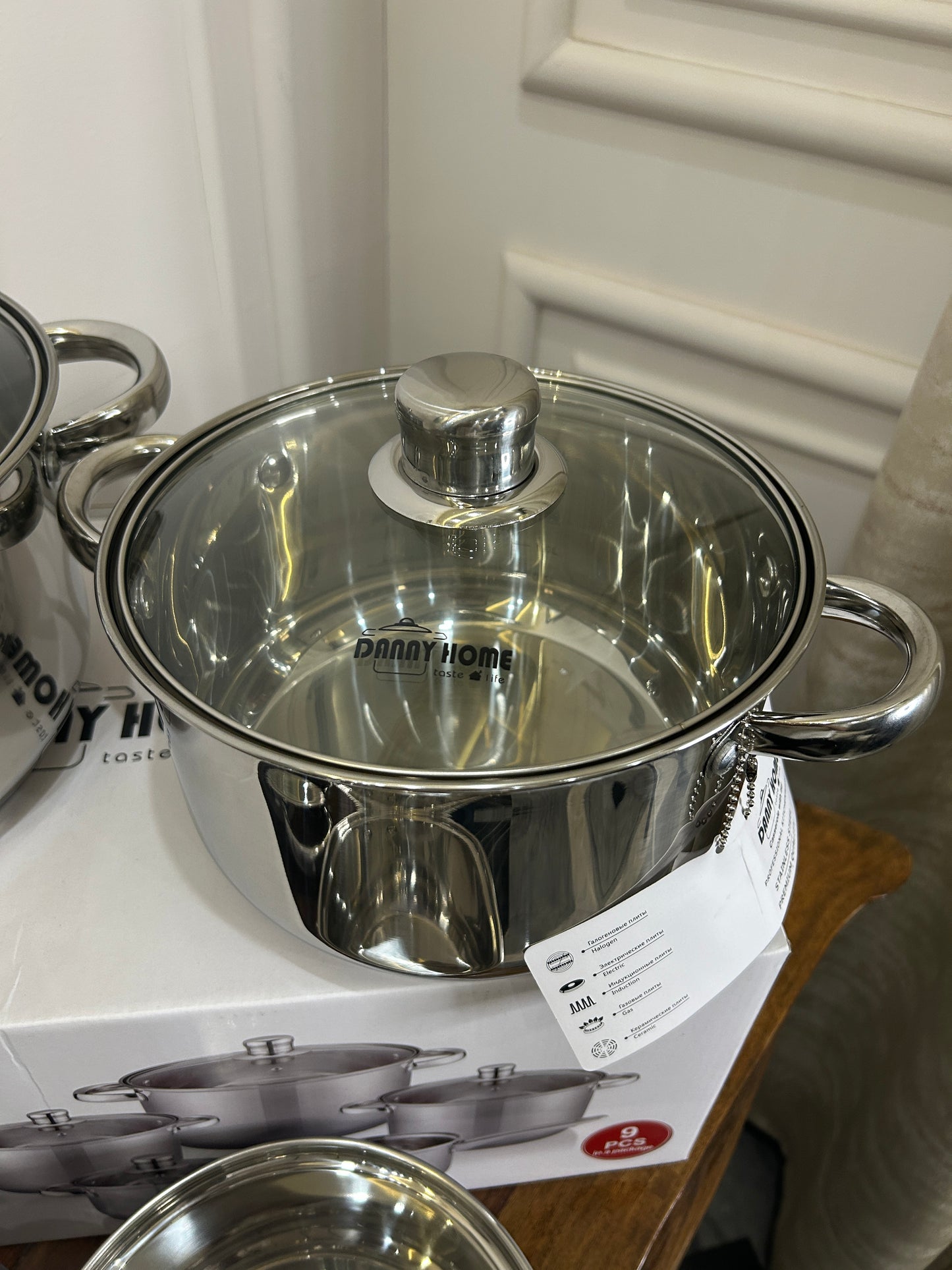 Danny Home Stainless Steel Cookware Set 9Pcs