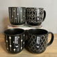 Danny Home Matt Black Mugs 4Pcs